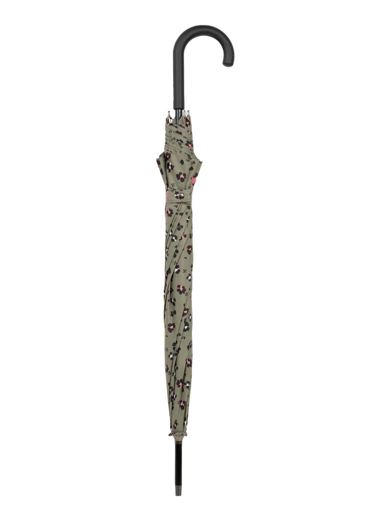 Ombrello canna, ultra-disturbante, solida, apertura automatica/chiusura manuale donna Isotoner Nero Cachi Bianco - Kiabi