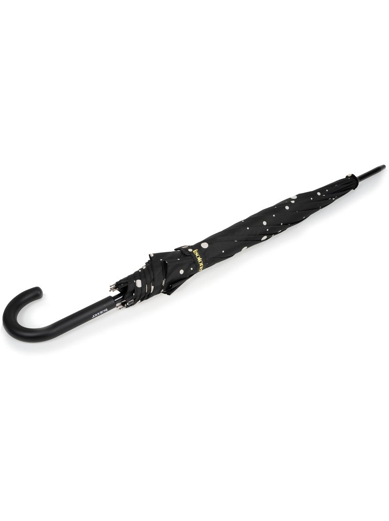 Ombrello canna, ultra-disturbante, solida, apertura automatica/chiusura manuale donna Isotoner Nero Giallo - Kiabi