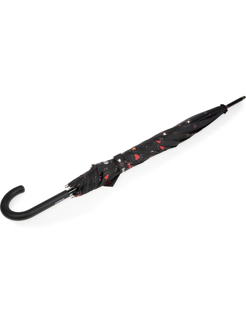 Ombrello canna, ultra-disturbante, solida, apertura automatica/chiusura manuale donna Isotoner Rosso - Kiabi