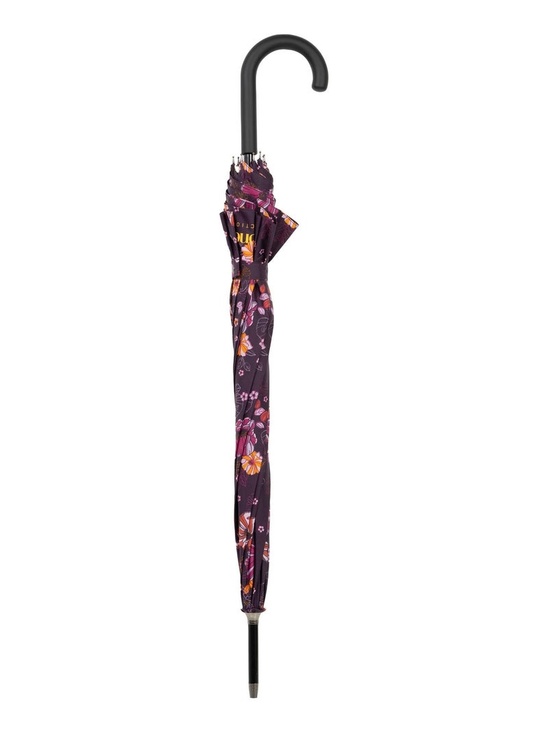 Ombrello canna, ultra-disturbante, solida, apertura automatica/chiusura manuale donna Isotoner Viola melanzana - Kiabi