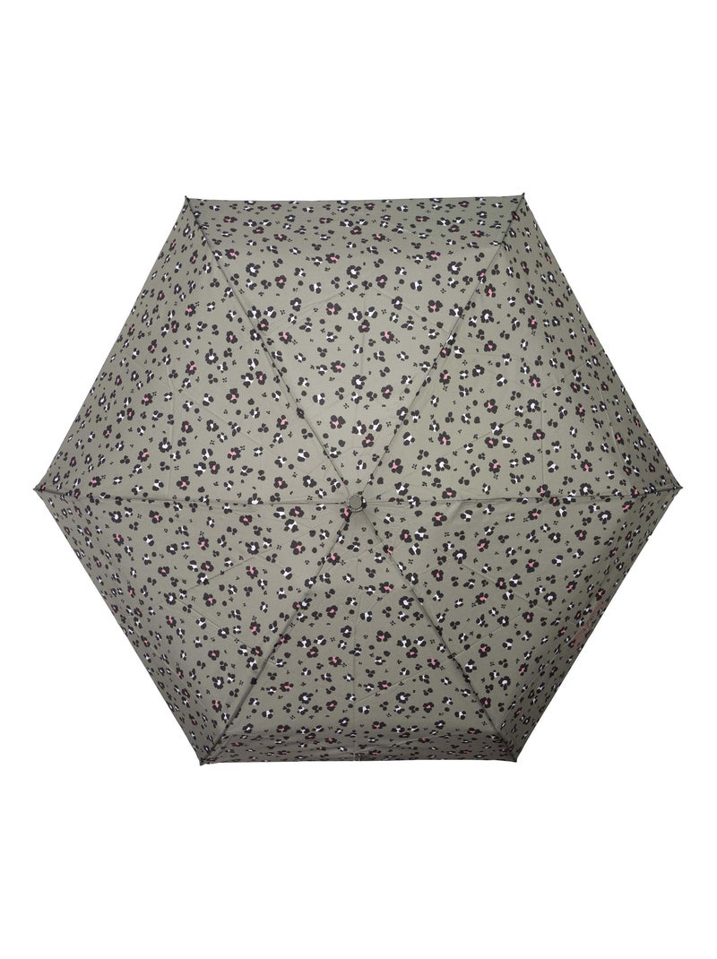 Ombrello compatta, solida, ultra idrorepellente, apertura manuale donna Isotoner Nero Cachi Bianco - Kiabi