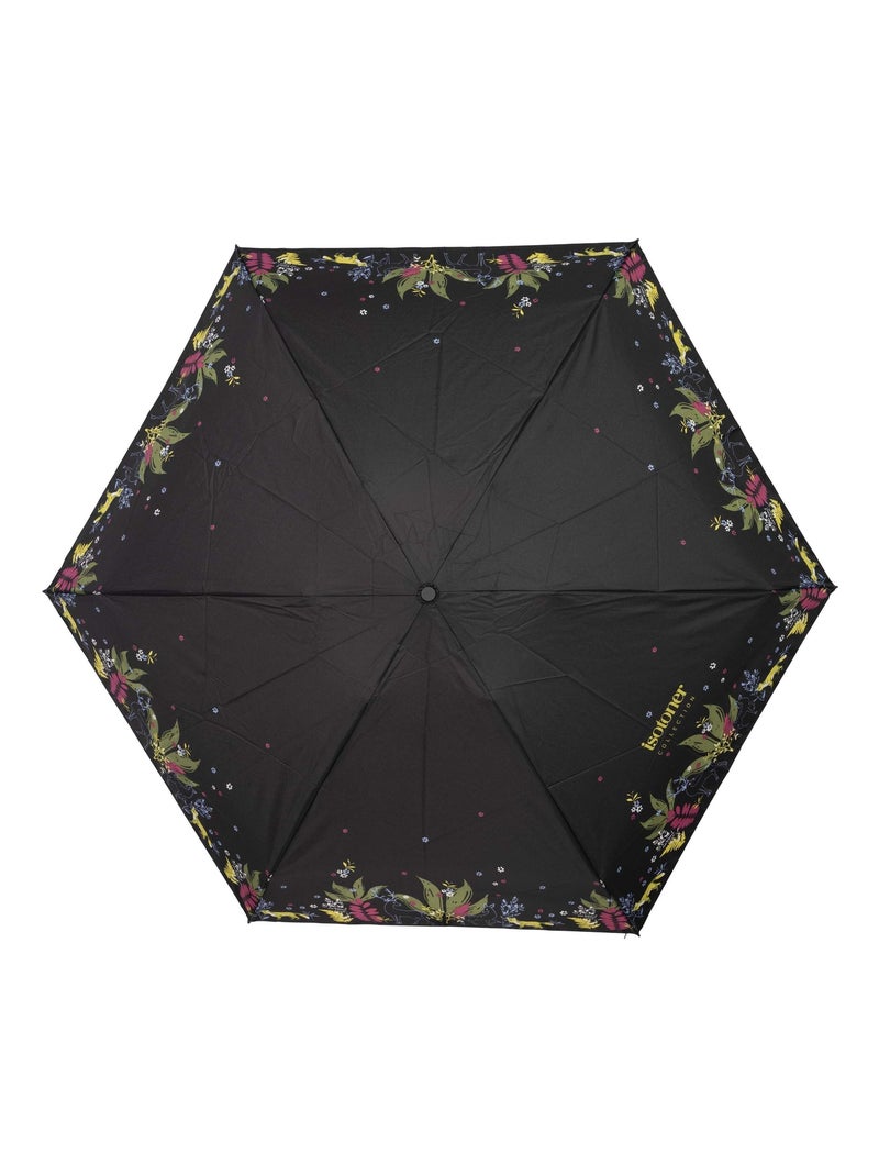 Ombrello compatta, solida, ultra idrorepellente, apertura manuale donna Isotoner Nero Marrone Blu - Kiabi