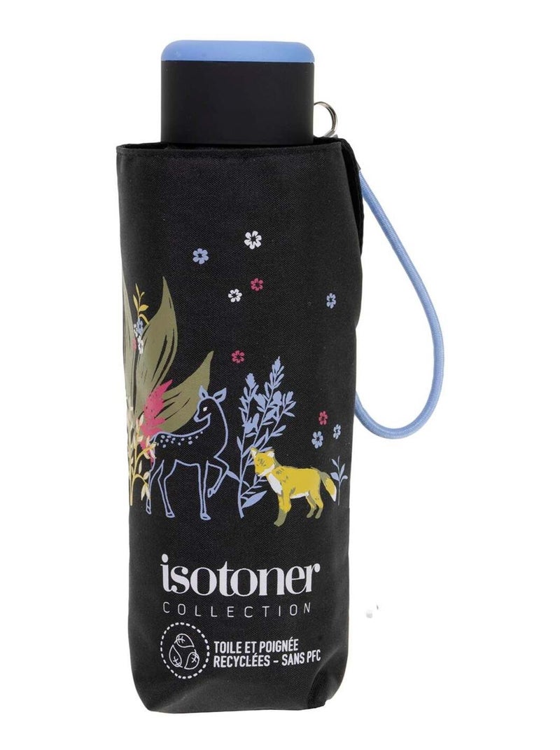 Ombrello compatta, solida, ultra idrorepellente, apertura manuale donna Isotoner Nero Marrone Blu - Kiabi