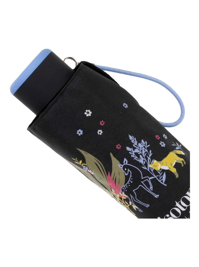 Ombrello compatta, solida, ultra idrorepellente, apertura manuale donna Isotoner Nero Marrone Blu - Kiabi
