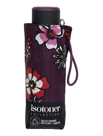 Ombrello compatto, robusto, ultra idrorepellente, apertura manuale tecnologia donna Isotoner