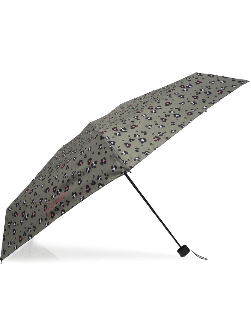 Ombrello compatta, solida, ultra idrorepellente, apertura manuale donna Nero Cachi Bianco - Kiabi