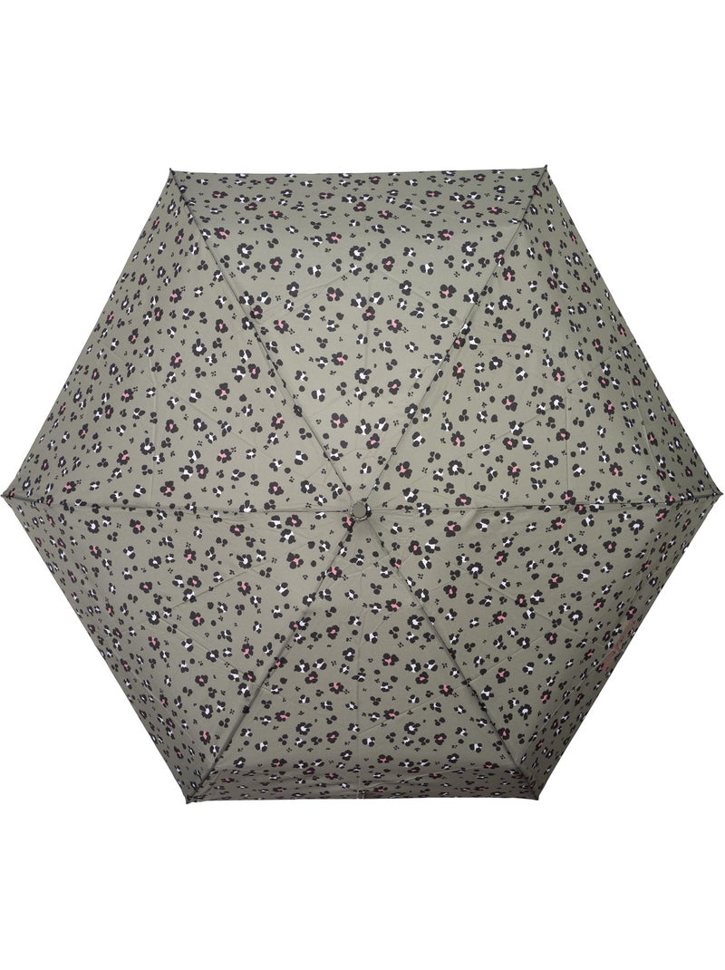 Ombrello compatta, solida, ultra idrorepellente, apertura manuale donna Nero Cachi Bianco - Kiabi