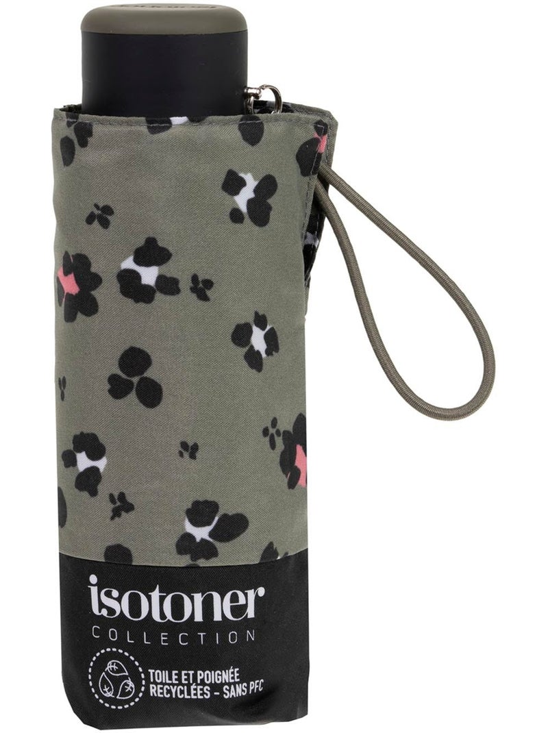 Ombrello compatta, solida, ultra idrorepellente, apertura manuale donna Nero Cachi Bianco - Kiabi