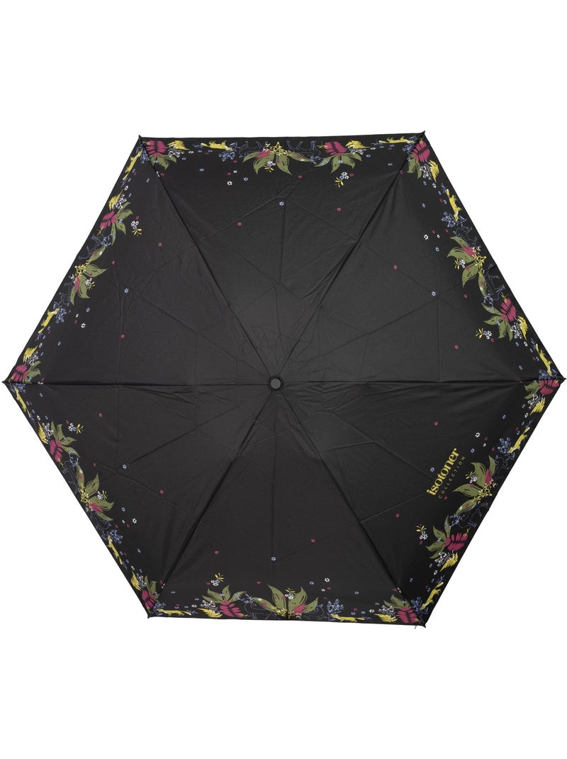 Ombrello compatta, solida, ultra idrorepellente, apertura manuale donna Nero Marrone Blu - Kiabi