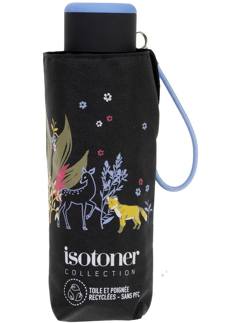 Ombrello compatta, solida, ultra idrorepellente, apertura manuale donna Nero Marrone Blu - Kiabi