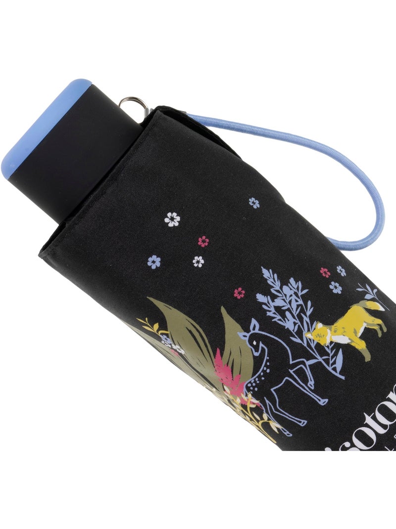 Ombrello compatta, solida, ultra idrorepellente, apertura manuale donna Nero Marrone Blu - Kiabi