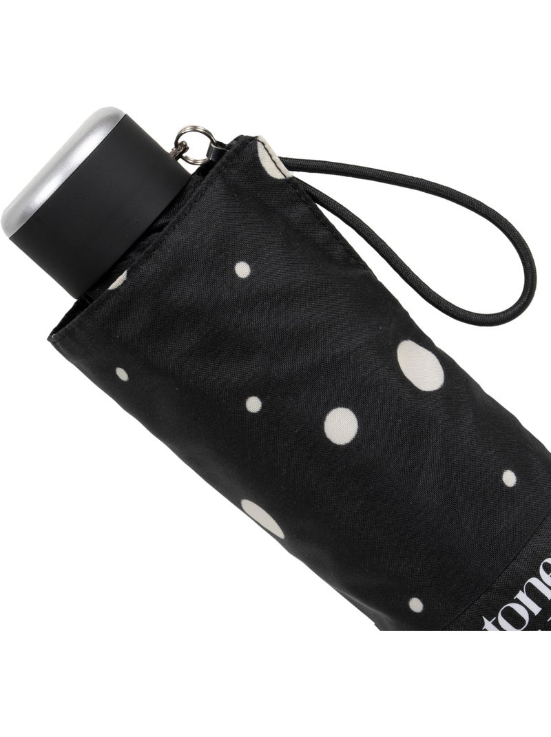 Ombrello compatto, 16,5 cm, resistente, idrorepellente, con apertura manuale donna isotoner Nero Giallo - Kiabi