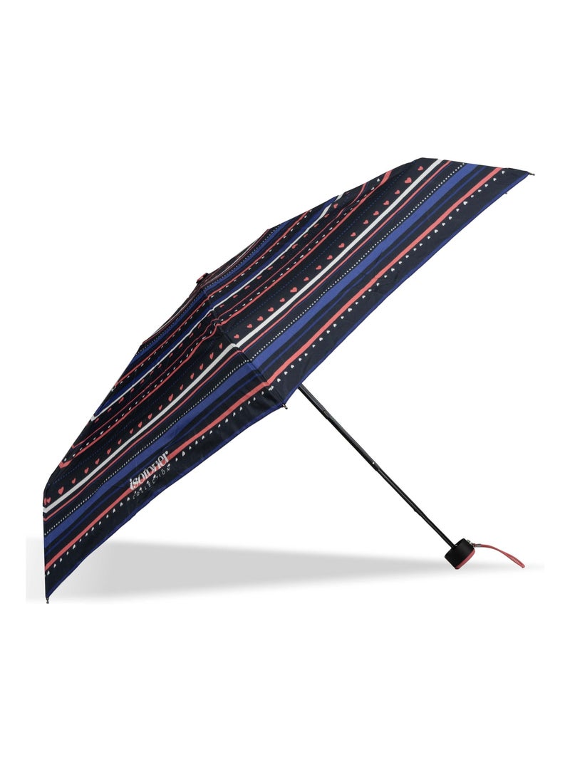 Ombrello compatto, 16,5 cm, resistente, idrorepellente, con apertura manuale donna isotoner Nero Rosa Bianco - Kiabi