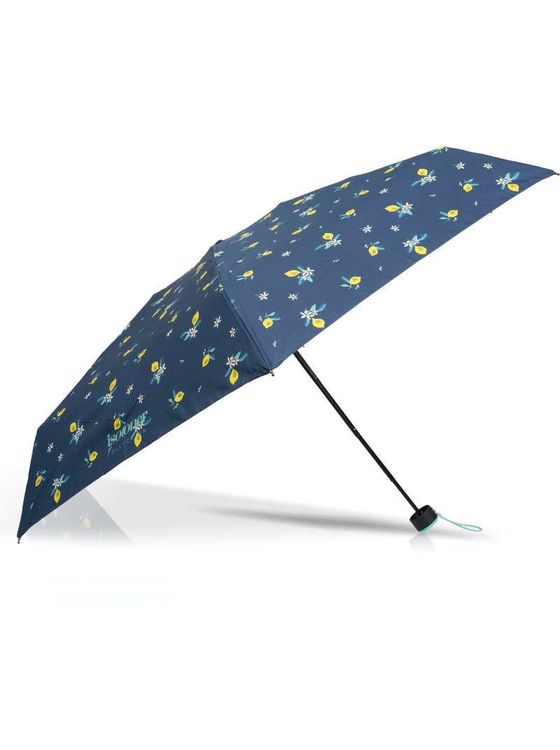 Ombrello compatto, robusto, ultra idrorepellente, apertura manuale tecnologia donna Isotoner Blu Giallo - Kiabi