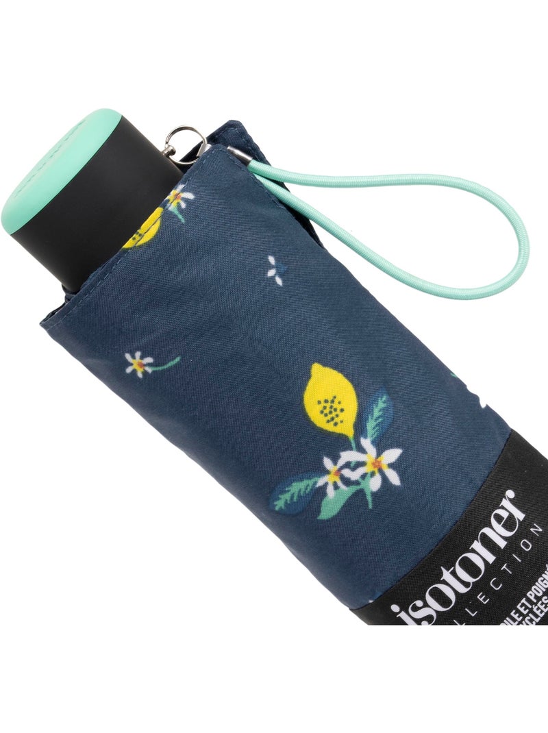 Ombrello compatto, robusto, ultra idrorepellente, apertura manuale tecnologia donna Isotoner Blu Giallo - Kiabi