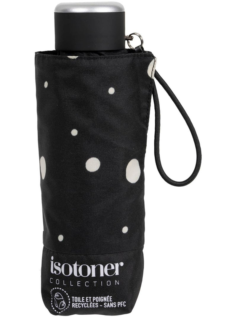 Ombrello compatto, robusto, ultra idrorepellente, apertura manuale tecnologia donna Isotoner Nero Giallo - Kiabi