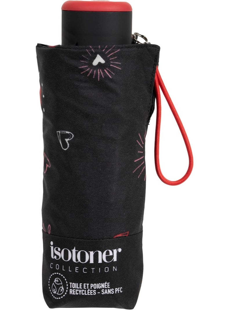 Ombrello compatto, robusto, ultra idrorepellente, apertura manuale tecnologia donna Isotoner Rosso - Kiabi