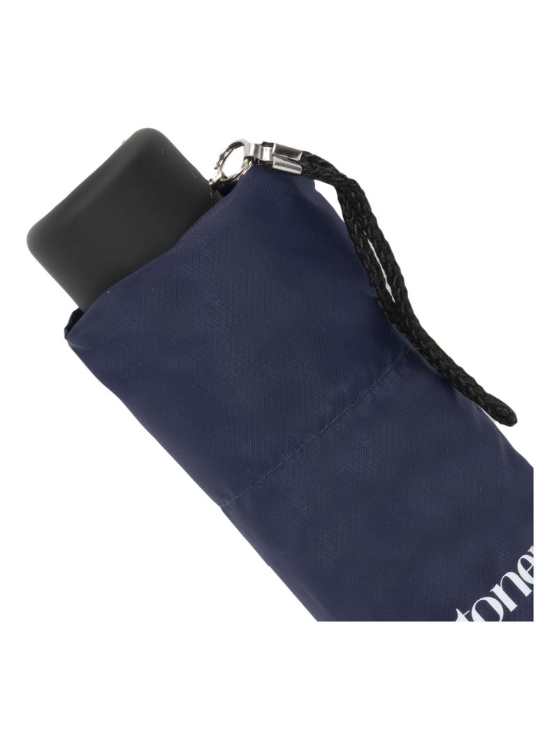 Ombrello compatto, solido, apertura/chiusura manuale unisex adulto Isotoner Blu marino - Kiabi