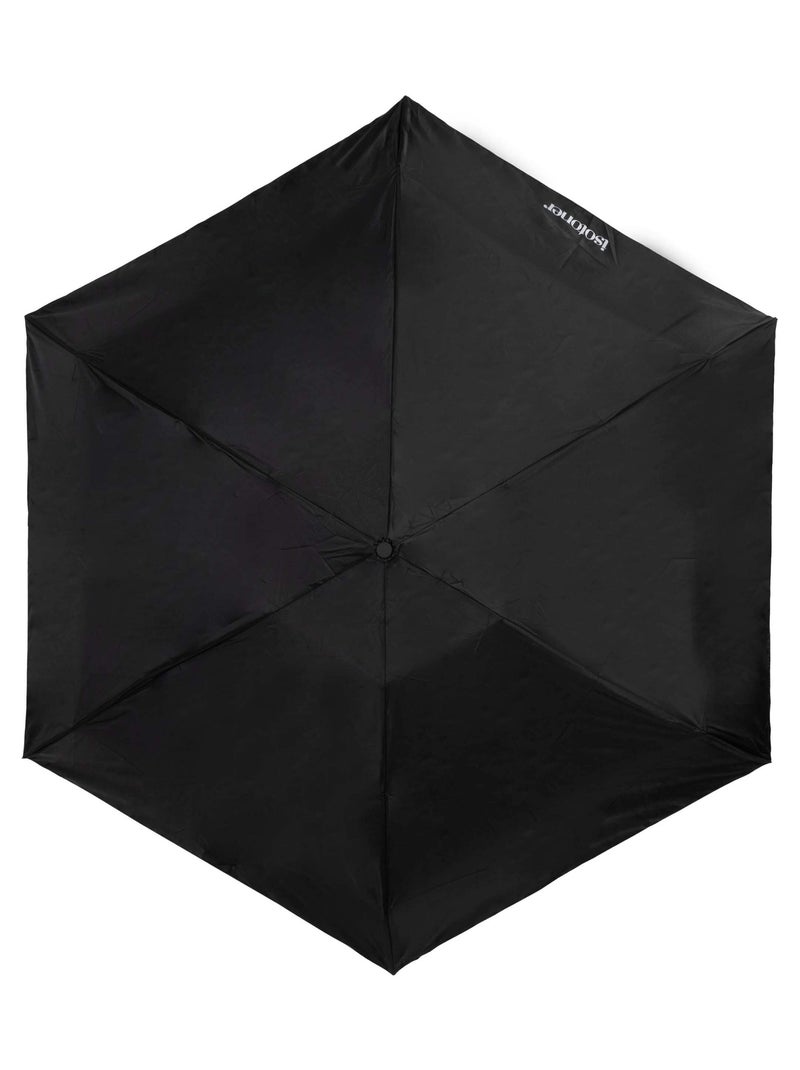 Ombrello compatto, solido, apertura/chiusura manuale unisex adulto Isotoner Nero - Kiabi