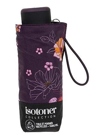 Ombrello compatto, robusto, ultra idrorepellente, apertura manuale tecnologia donna Isotoner