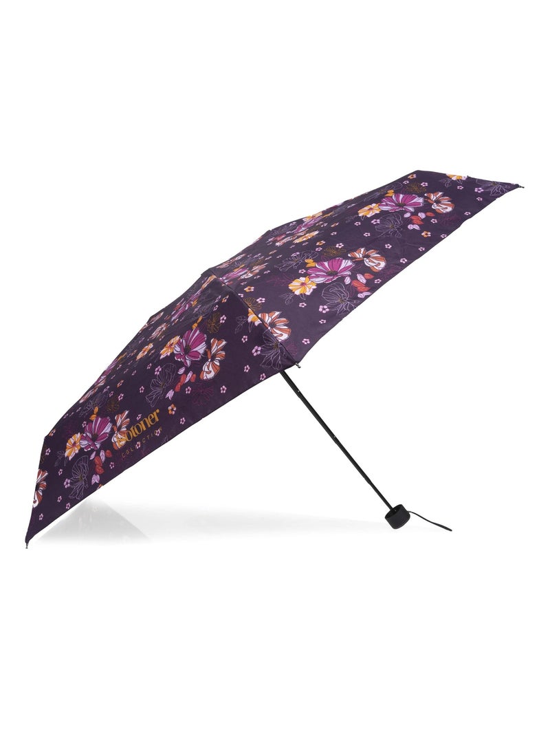 Ombrello compatto, solido, ultra idrorepellente, apertura manuale donna Isotoner Viola prugna - Kiabi