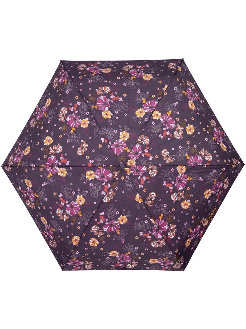 Ombrello compatto, solido, ultra idrorepellente, apertura manuale donna Viola prugna - Kiabi