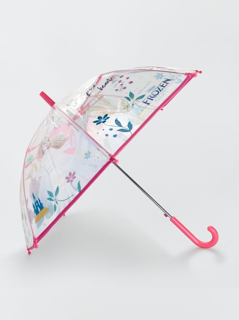 Ombrello con asta rigida 'Frozen' ROSA - Kiabi