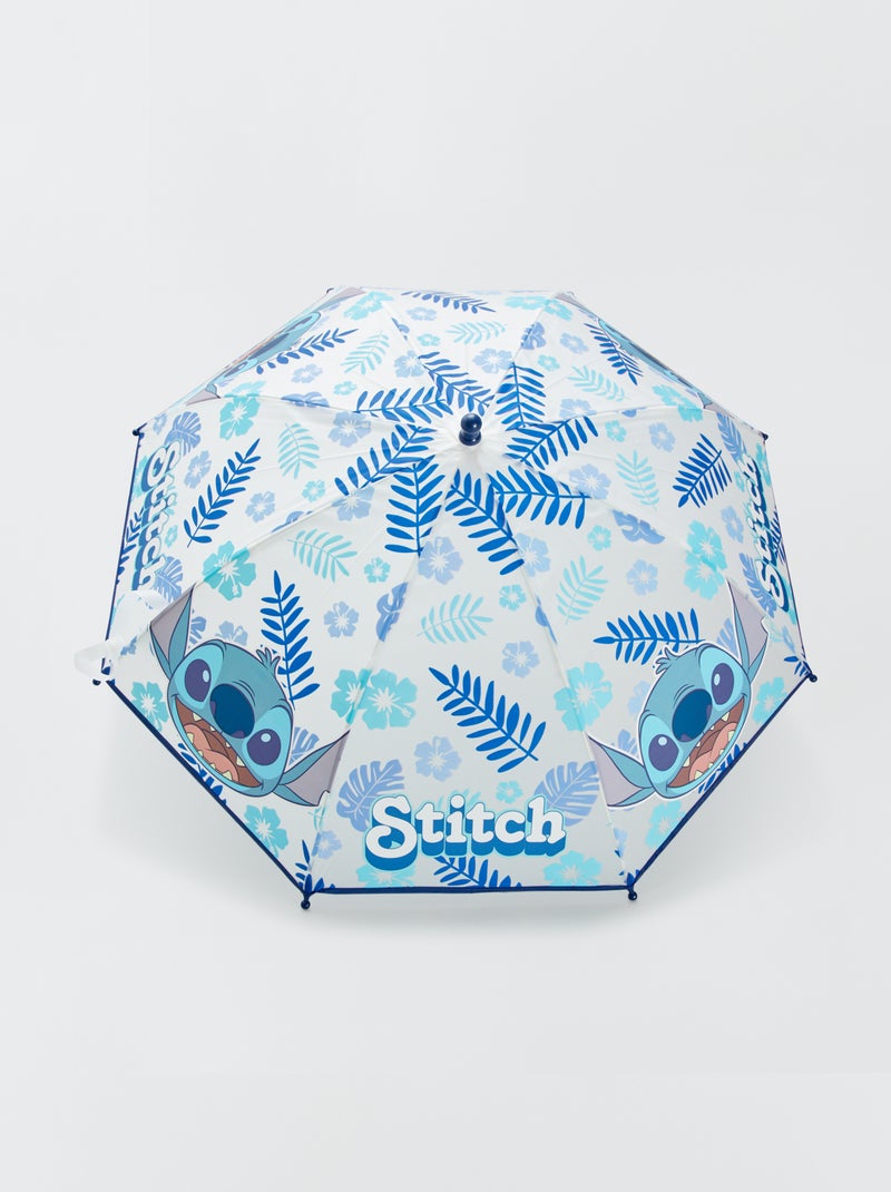 Ombrello con asta rigida 'Stitch' BLU - Kiabi