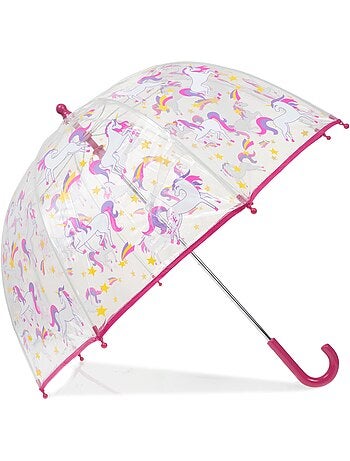 Ombrello coperchio trasparente, facile e sicuro da aprire unisex bambino isotoner