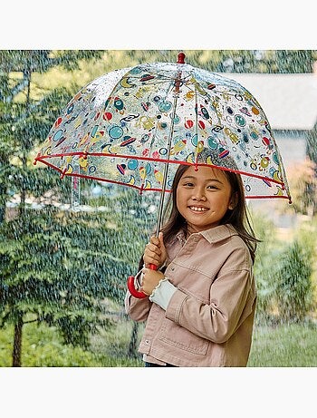 Ombrello coperchio trasparente, facile e sicuro da aprire unisex bambino isotoner
