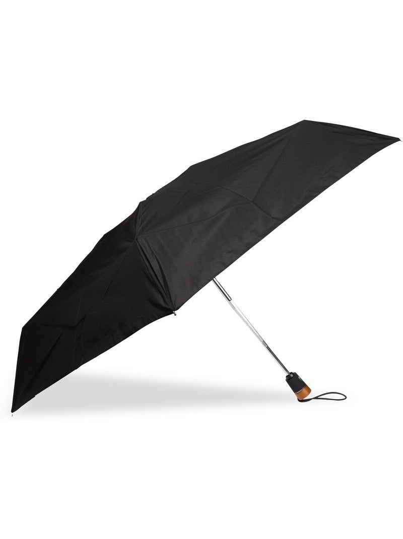 Ombrello manico in legno lavorato chic xtra, solido e idrorepellente uomo isotoner Nero - Kiabi