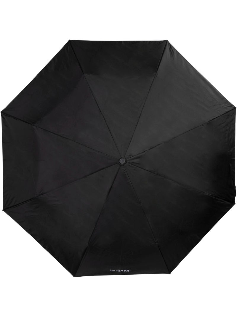 Ombrello manico ricurvo, robusto, idrorepellente, con apertura automatica unisex adulto isotoner Nero - Kiabi