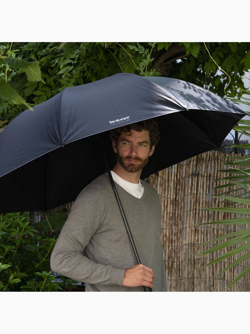 Ombrello mazza da golf, idrorepellente, copertura xl 130 cm, manuale unisex adulto isotoner Nero - Kiabi