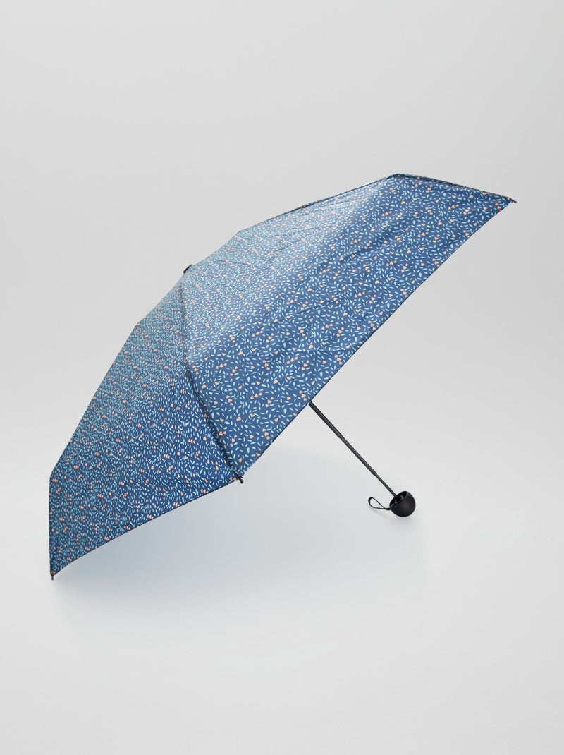 Ombrello pieghevole stampato BLU - Kiabi