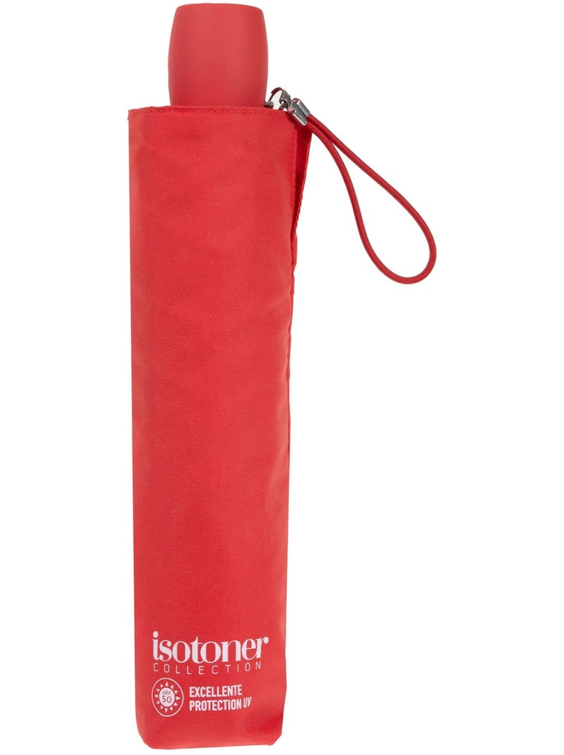Ombrello prezzo basso, solido e ultra idrorepellente donna Isotoner Arancione corallo - Kiabi