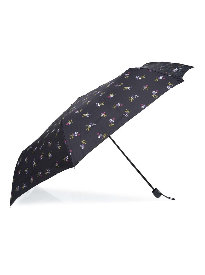 Ombrello prezzo basso, solido e ultra idrorepellente donna Isotoner Nero Viola Bianco - Kiabi