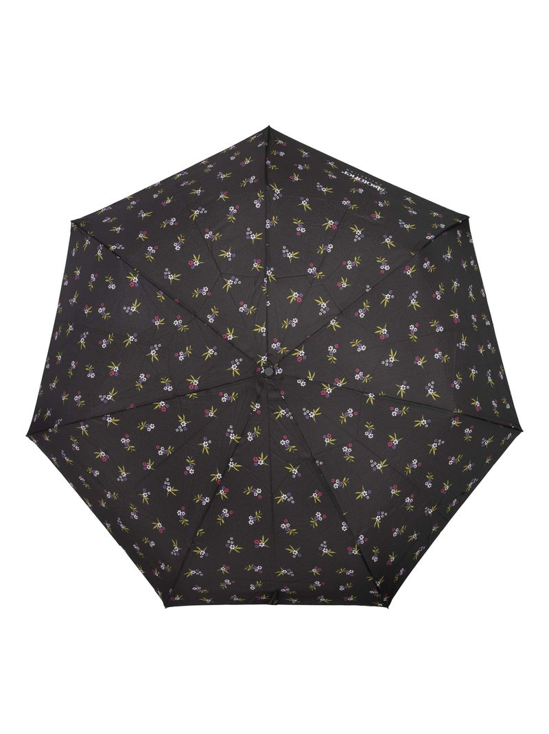 Ombrello prezzo basso, solido e ultra idrorepellente donna Isotoner Nero Viola Bianco - Kiabi