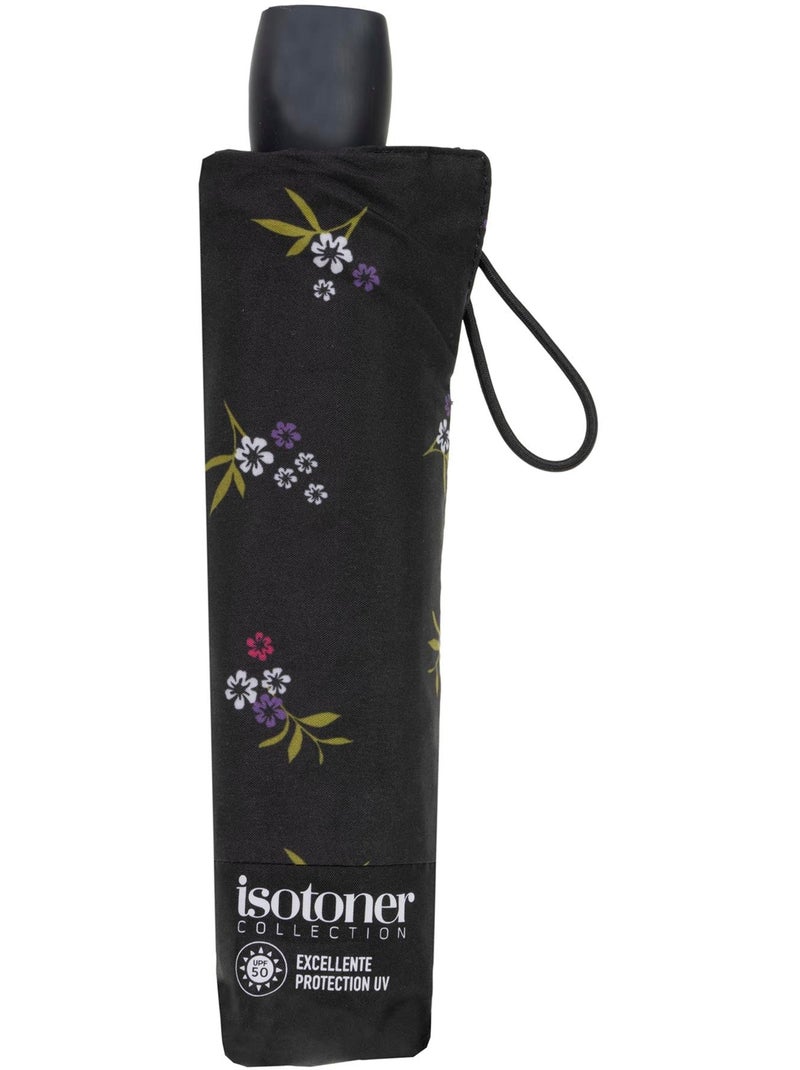 Ombrello protezione solare antiuv upf50+, economico, resistente e donna isotoner Nero Viola Bianco - Kiabi