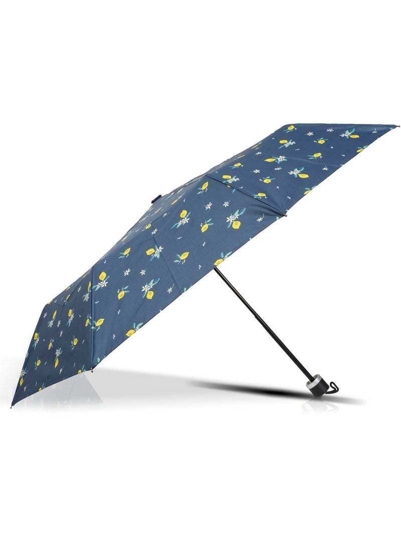 Ombrello resistente, idrorepellente, 23 cm da chiuso, con apertura/chiusura donna isotoner Blu Giallo - Kiabi