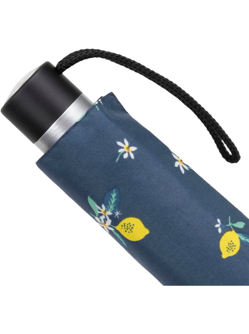 Ombrello resistente, idrorepellente, 23 cm da chiuso, con apertura/chiusura donna isotoner Blu Giallo - Kiabi