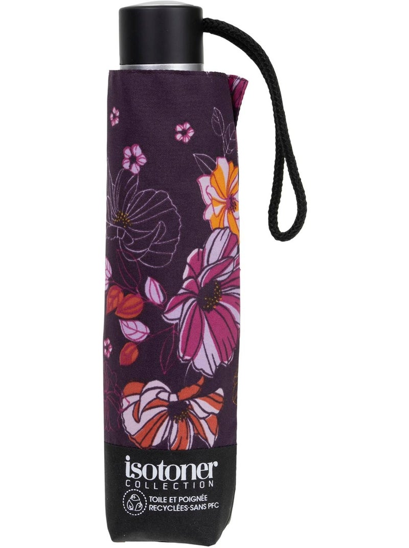 Ombrello resistente, idrorepellente, 23 cm da chiuso, con apertura/chiusura donna isotoner Viola fico - Kiabi