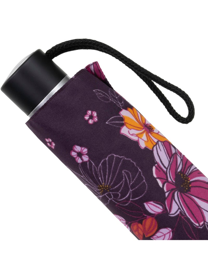 Ombrello resistente, idrorepellente, 23 cm da chiuso, con apertura/chiusura donna isotoner Viola fico - Kiabi