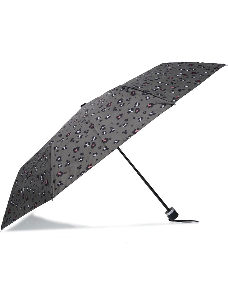 Ombrello resistente, idrorepellente, 23 cm da piegato, con apertura/chiusura donna isotoner Nero Cachi Bianco - Kiabi