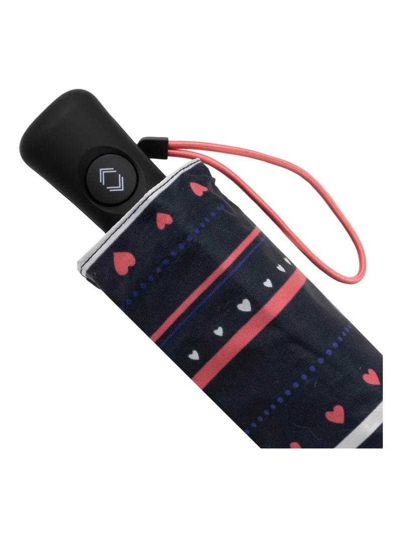 Ombrello resistente, idrorepellente, ampia copertura 98 cm, minima 21 cm e donna isotoner Nero Rosa Blu - Kiabi