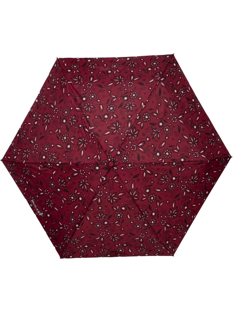 Ombrello resistente, idrorepellente, ampia copertura 98 cm, minimo 21 cm e donna Bianco Bordeaux - Kiabi