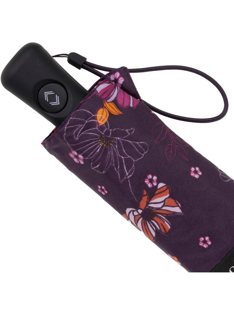 Ombrello resistente, idrorepellente, ampia copertura 98 cm, minimo 21 cm e donna isotoner Viola melanzana - Kiabi