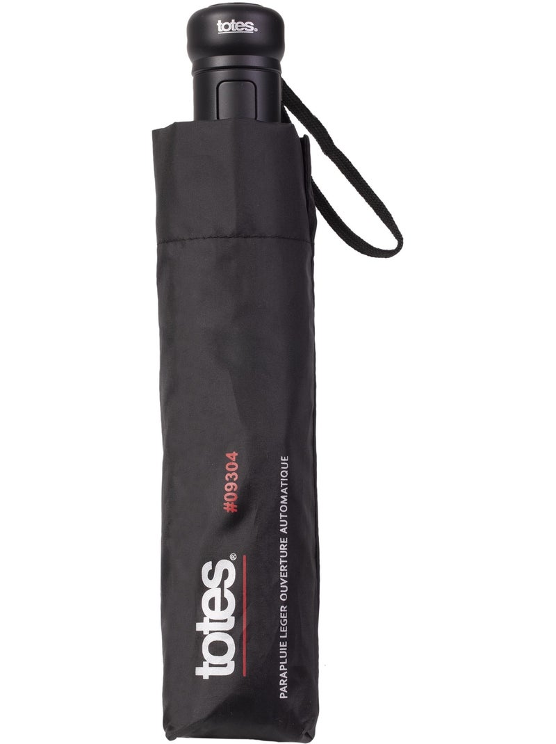 Ombrello resistente, idrorepellente, apertura automatica uomo isotoner Nero - Kiabi