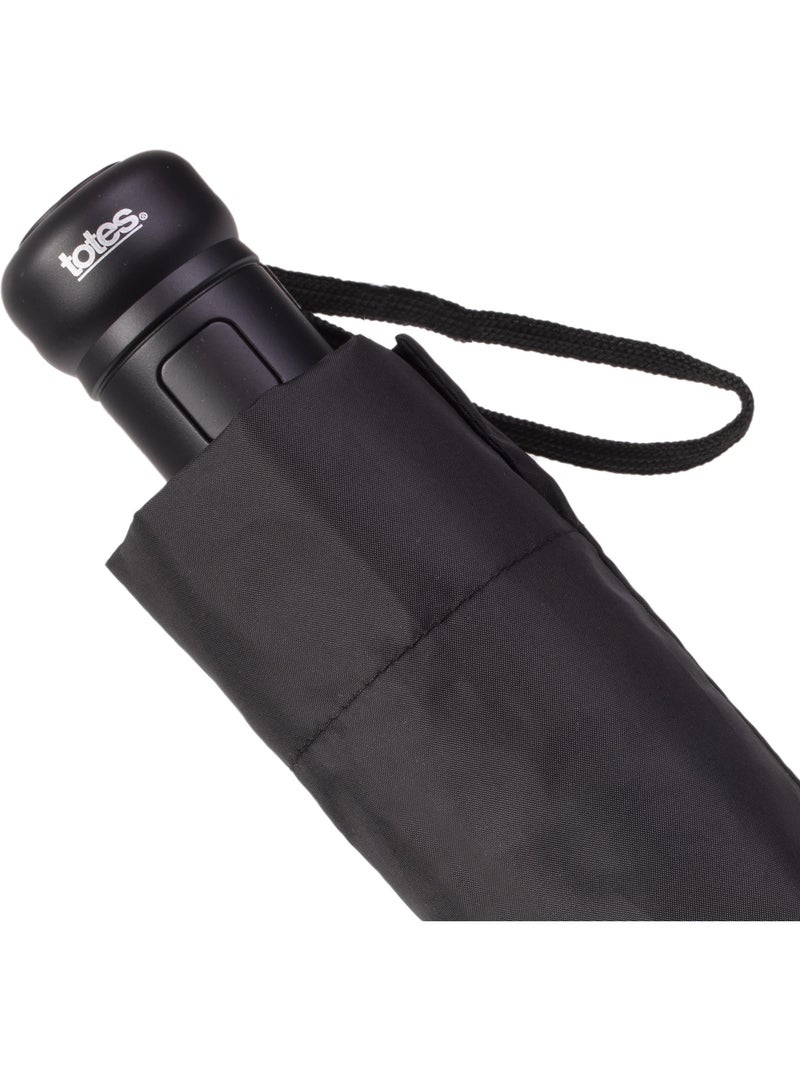 Ombrello resistente, idrorepellente, apertura automatica uomo isotoner Nero - Kiabi