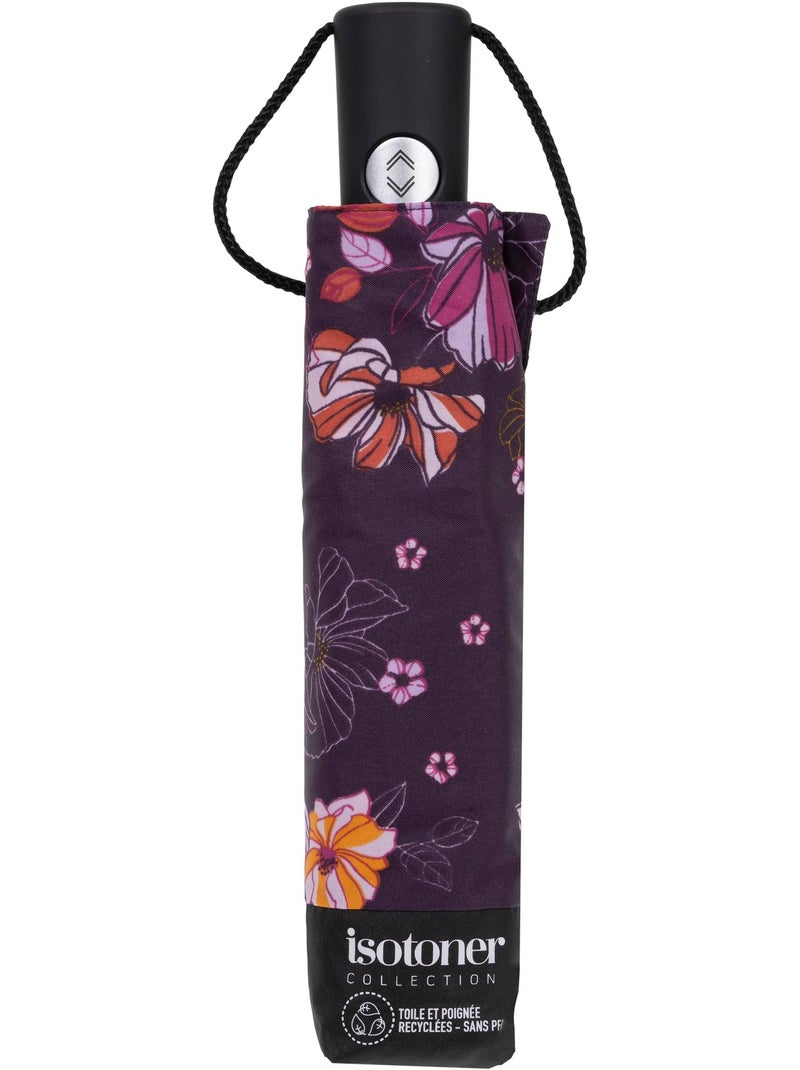Ombrello resistente, idrorepellente, con apertura/chiusura automatica donna isotoner Viola/Corallo - Kiabi