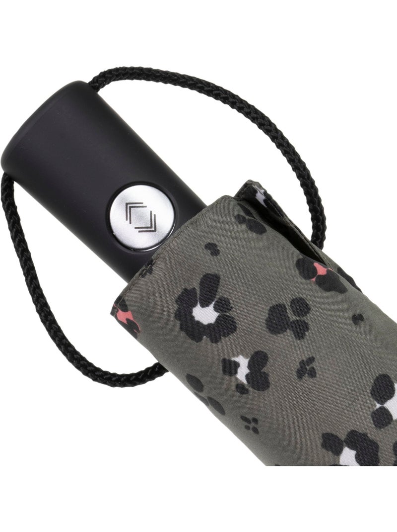Ombrello resistente, idrorepellente, con apertura/chiusura automatica donna Nero Cachi Bianco - Kiabi